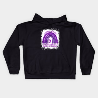 In November I Wear Purple For My Granny Pancreatic Cancer Awareness Kids Hoodie